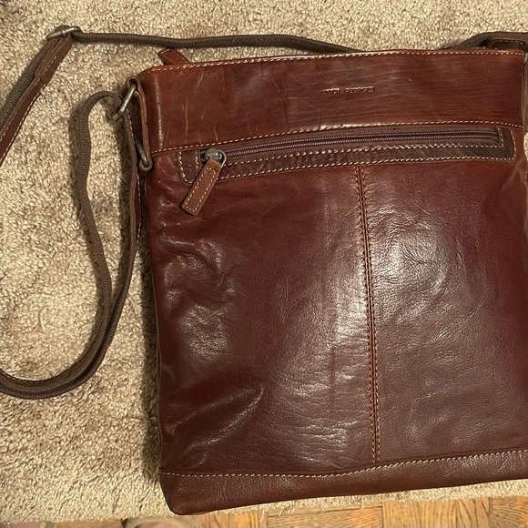 Jack Georges real leather messenger bag unisex. New. Very comfortable. - Picture 12 of 12
